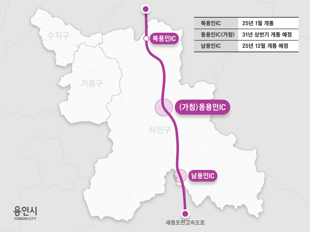 용인시, 세종포천고속도로 ‘동용인IC...