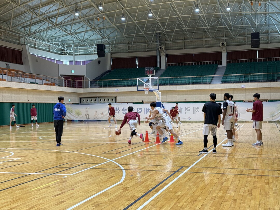 목포시, 동계 전지훈련 경희대 농구부...