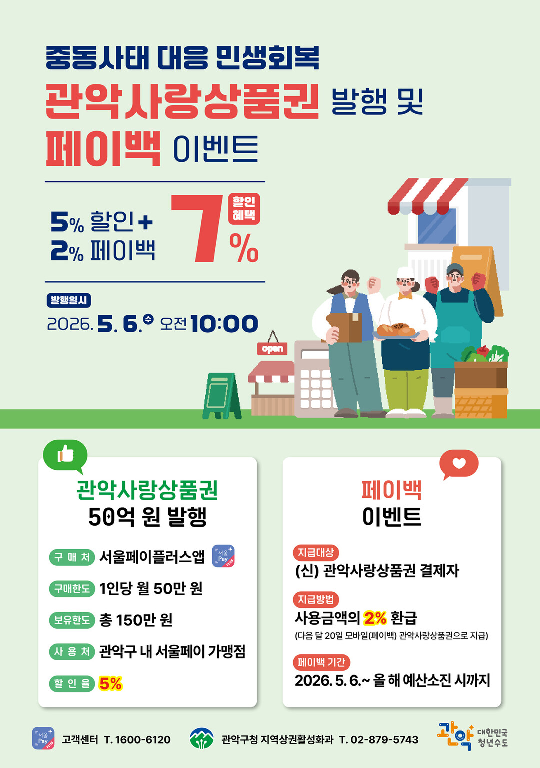 관악구, 관악사랑상품권 50억 발행 ...