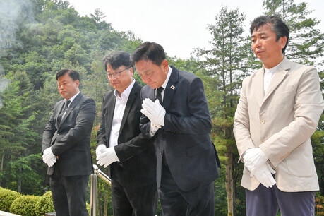 김세훈 화천군수 당선자 충열탑 찾아 참배