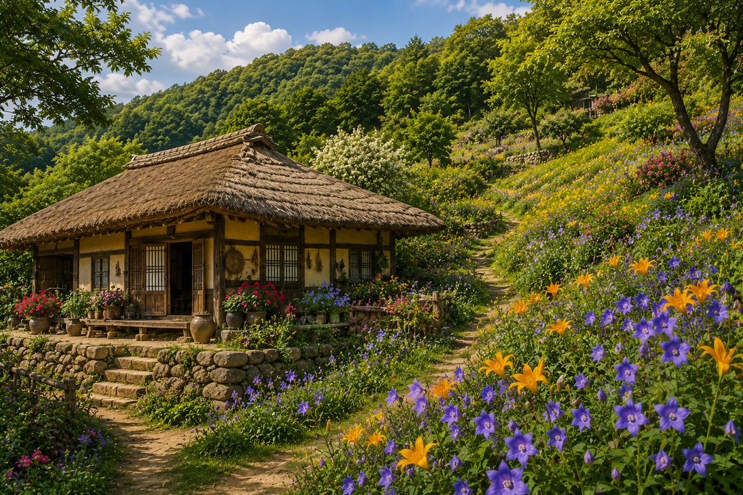 고향의 도라지꽃