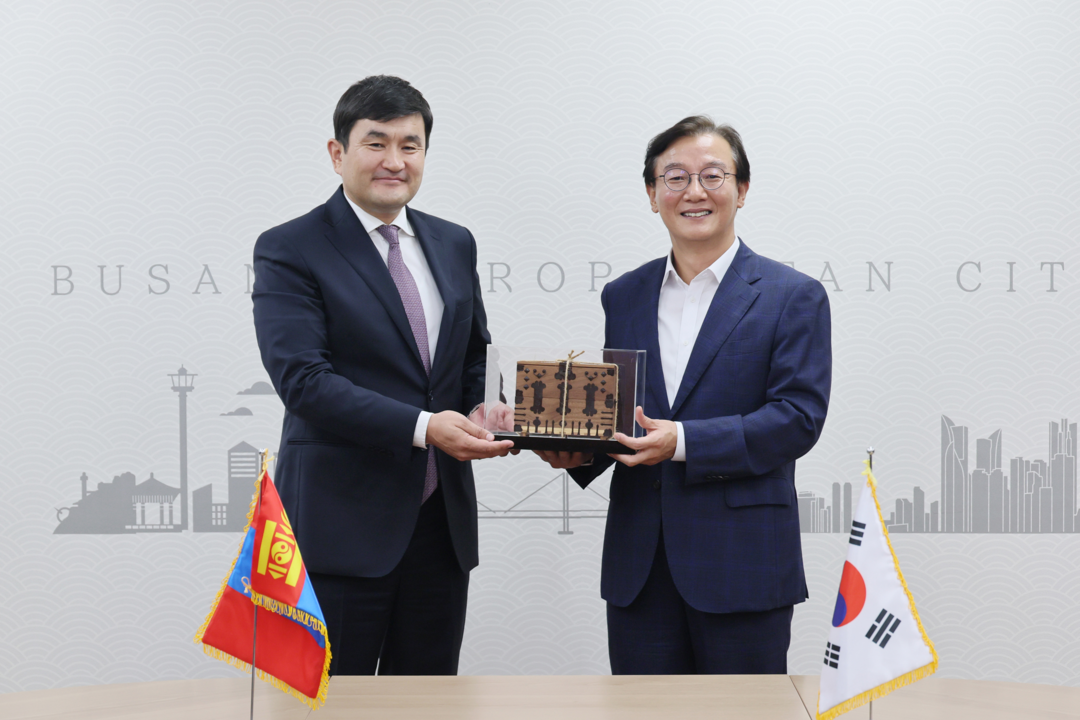 부산시, 몽골과 항만·물류·문화 교류...