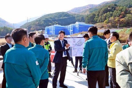 [포토] 태백시, 웰니스 항노화산업 특화단지 조성사업 현장 점검